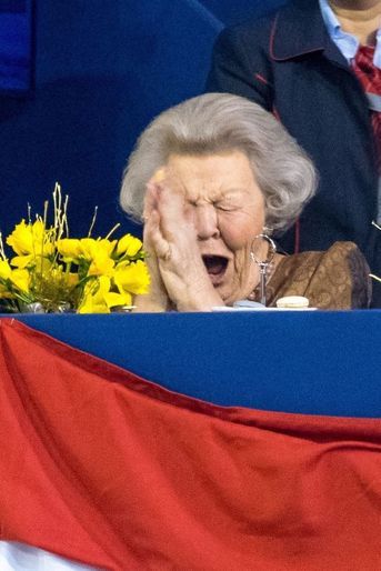 L&#039;ex-reine Beatrix des Pays-Bas à Amsterdam, le 26 janvier 2019
