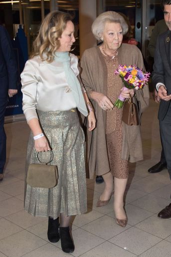 Les princesses Margarita de Bourbon-Parme et Beatrix des Pays-Bas à Amsterdam, le 26 janvier 2019