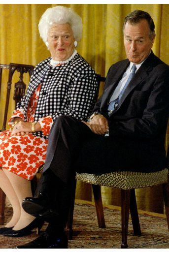 A Washington pour découvrir leur portrait à la Maison blanche, en 1995