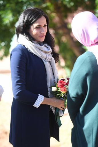 Meghan Markle lors de sa visite au village Asni au Maroc le 24 février 2019