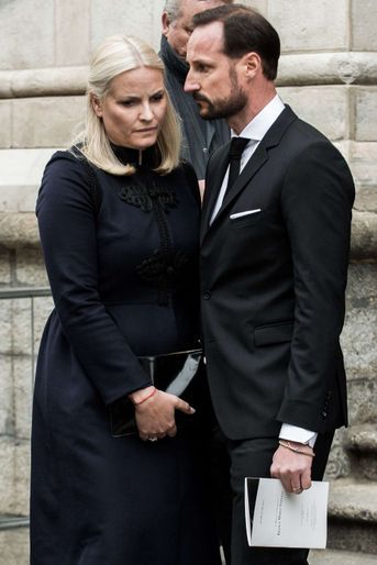 La princesse Mette-Marit et le prince Haakon de Norvège à Milan, le 27 février 2017