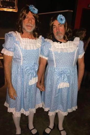 Bruce Willis et Stephen Eads en jumelles de "The Shining" pour Halloween 2017