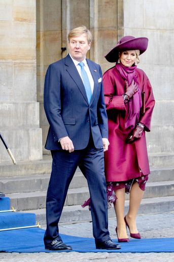 La reine Maxima et le roi Willem-Alexander des Pays-Bas, le 21 novembre 2018 à Amsterdam