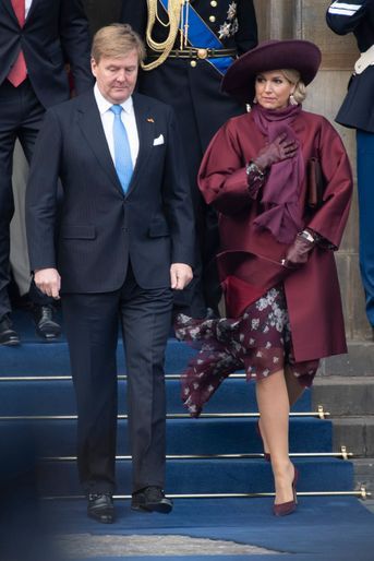 La reine Maxima et le roi Willem-Alexander des Pays-Bas à Amsterdam, le 21 novembre 2018