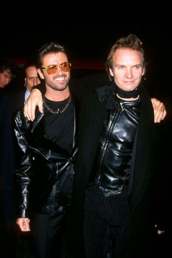George Michael et Sting à New York en 1993.