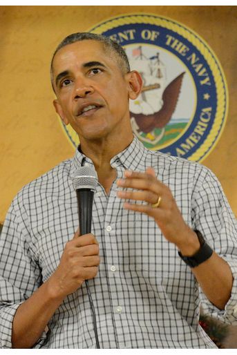 Barack Obama s'adresse aux Marines à la base de Kanoehe Bay à Hawaï