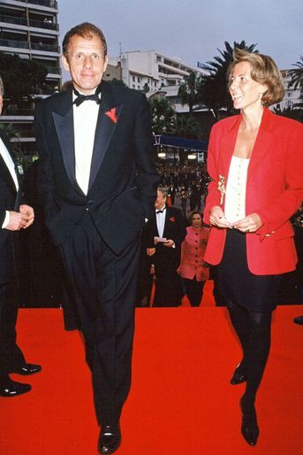 Claire Chazal et Patrick Poivre d'Arvor au Festival de Cannes en 1993