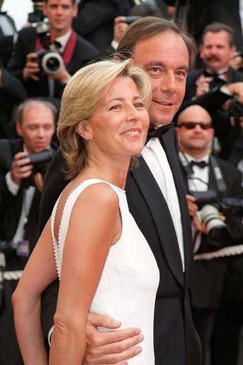 Claire Chazal et son futur mari Xavier Couture au Festival de Cannes en 1999