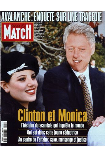 L’affaire Bill Clinton - Monica Lewinsky en couverture de Paris Match n°2541, daté du 5 février 1998