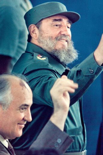 Fidel Castro, photographié en avril 1989.