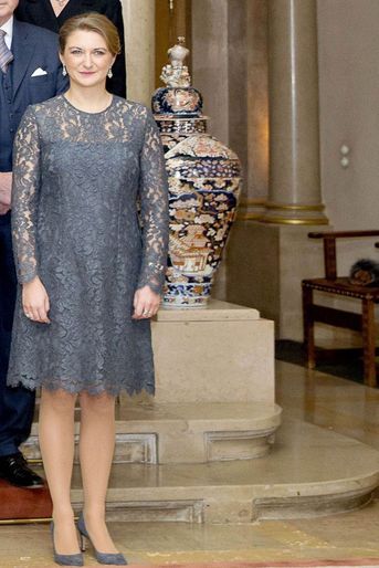 La princesse Stéphanie de Luxembourg à Luxembourg, le 12 décembre 2016