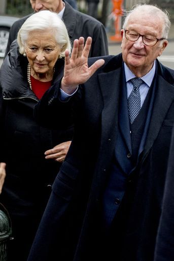L&#039;ancienne reine Paola et l&#039;ancien roi Albert II de Belgique à Bruxelles, le 15 novembre 2016