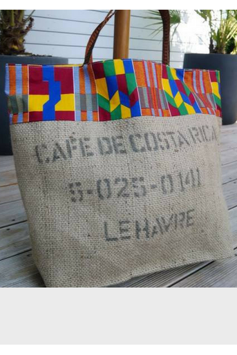 Sac de plage en toile de sac de café recyclé du Costa Rica, 59€Voir l'épingle<br />
