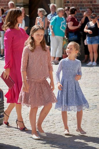 Les princesses Mary, Isabella et Josephine de Danemark au château de Frederiksborg, le 24 mai 2018