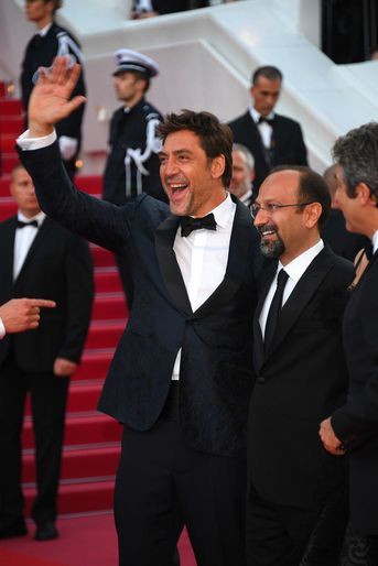 Javier Bardem et Asghar Farhadi à la cérémonie d&#039;ouverture du 71ème Festival de Cannes