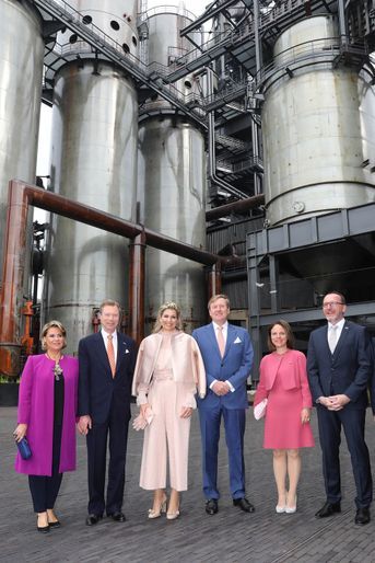 Le couple grand-ducal du Luxembourg et le couple royal des Pays-Bas à Belval, le 24 mai 2018