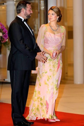 Le prince Guillaume et la princesse Stéphanie de Luxembourg à Luxembourg, le 24 mai 2018