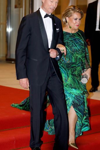 Le grand-duc Henri et la grande-duchesse Maria Teresa de Luxembourg à Luxembourg, le 24 mai 2018