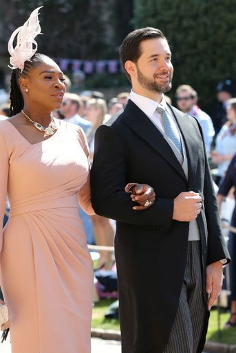Serena Williams et Alexis Ohanian au mariage de Meghan et Harry, le 19 mai 2018.