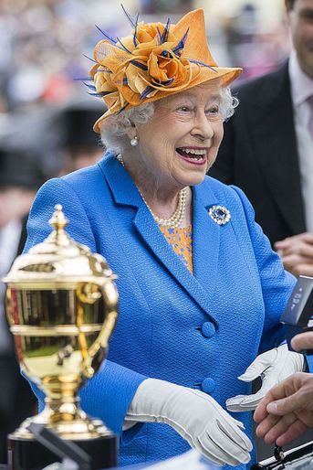 La reine Elizabeth II au Royal Ascot, le 16 juin 2016