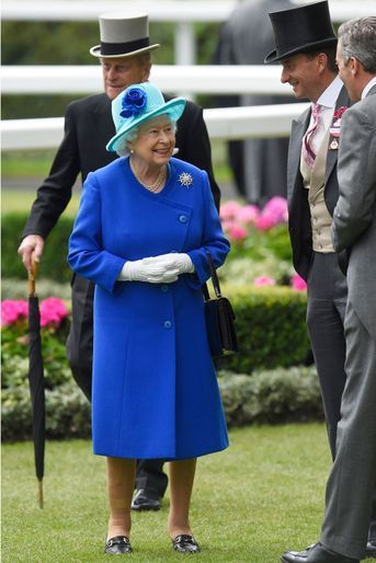 La reine Elizabeth II au Royal Ascot, le 18 juin 2016