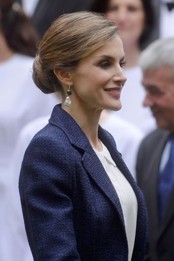 La reine Letizia d'Espagne  à San Sebastian, le 17 juin 2016