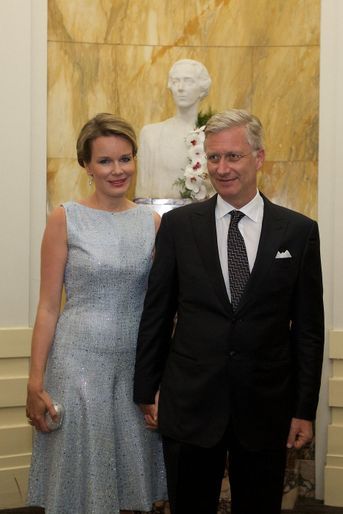 La reine Mathilde et le roi Philippe de Belgique à Bruxelles, le 9 juin 2016