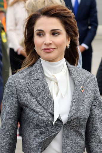 La reine Rania de Jordanie à Bruxelles, le 17 mai 2016