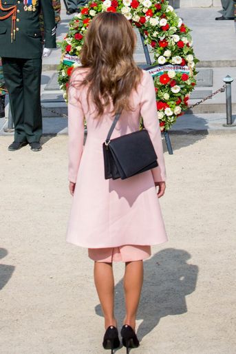 La reine Rania de Jordanie à Bruxelles, le 18 mai 2016
