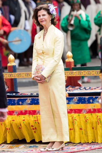 La reine Silvia de Suède à Thimphu, le 8 juin 2016