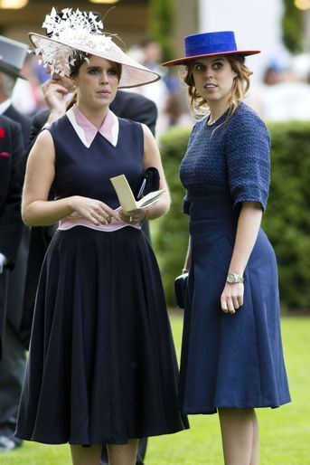 Les princesses Eugenie et Beatrice d&#039;York au Royal Ascot, le 16 juin 2016
