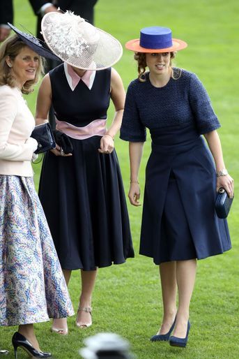 Les princesses Eugenie et Beatrice d&#039;York au Royal Ascot, le 16 juin 2016