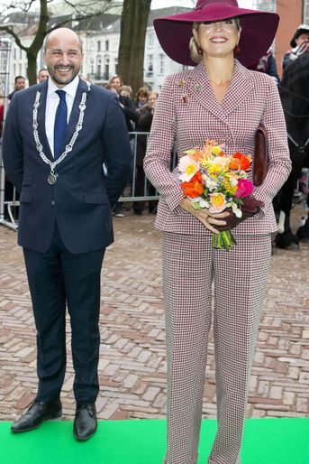 La reine Maxima des Pays-Bas à Arnhem, le 12 janvier 2018