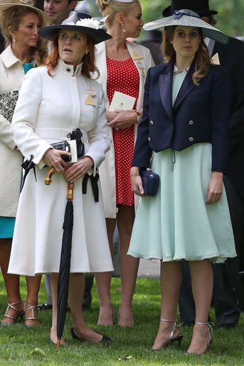 Sarah Ferguson et la princesse Beatrice d&#039;York au Royal Ascot, le 17 juin 2016