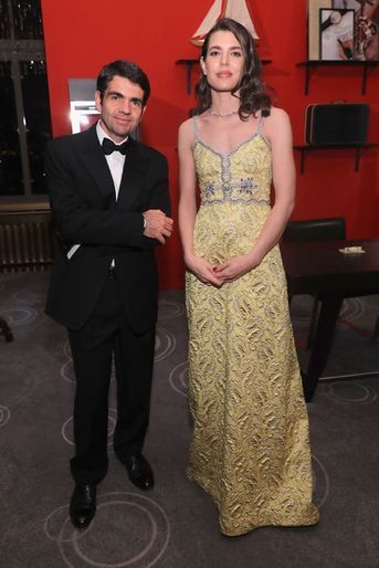 Charlotte Casiraghi et Jérôme Lambert au dîner de gala Montblanc à New York, le 5 avril 2016