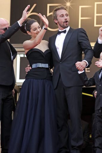 Marion Cotillard avec Matthias Schoenarts, au Festival de Cannes en mai 2012