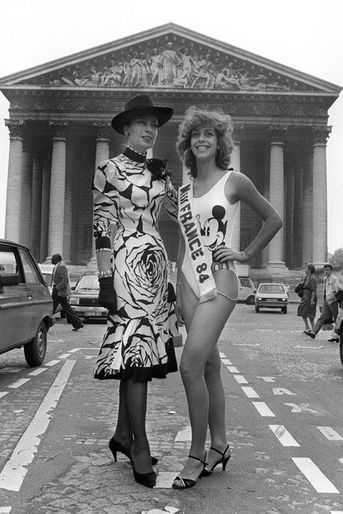 Avec Miss France 1984 Martine Robine