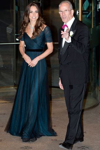 La duchesse Catherine de Cambridge en Jenny Packham, le 11 février 2014