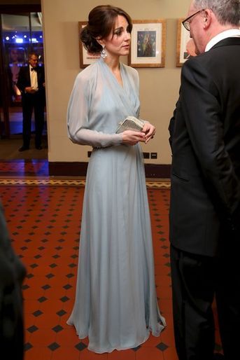 La duchesse Catherine de Cambridge en Jenny Packham, le 26 octobre 2015