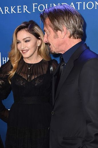 Madonna et Sean Penn au gala &quot;Help Haïti&quot;, le 9 janvier 2016