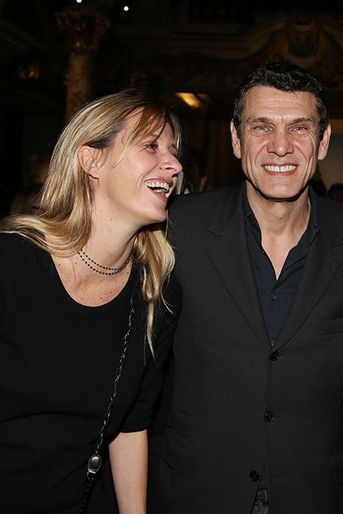 Sarah et Marc Lavoine à Paris le 1er février 2016