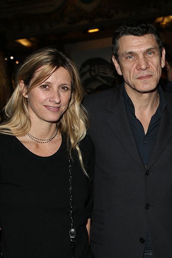 Sarah et Marc Lavoine à Paris le 1er février 2016