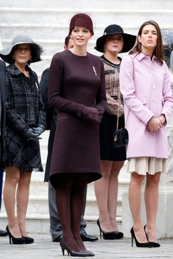 La princesse Charlène de Monaco et Charlotte Casiraghi à Monaco, le 19 novembre 2015