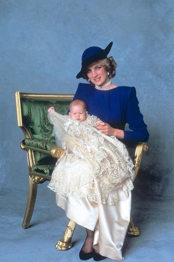 Baptême du prince Harry, fils du prince Charles et de Lady Diana, le 21 décembre 1984