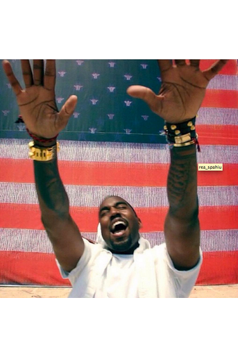 Kanye West, photo postée par Kim Kardashian pour la fête du 4 juillet 