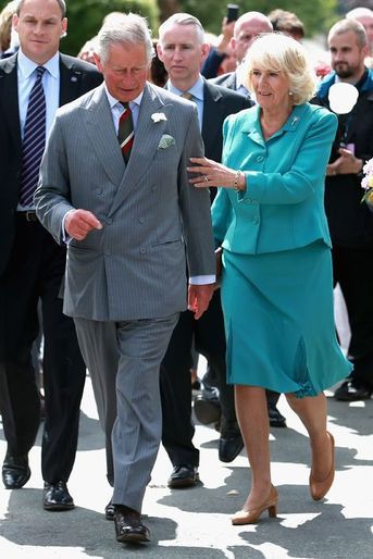 La duchesse de Cornouailles Camilla à Llanarmon yn Ial, le 7 juillet 2015 