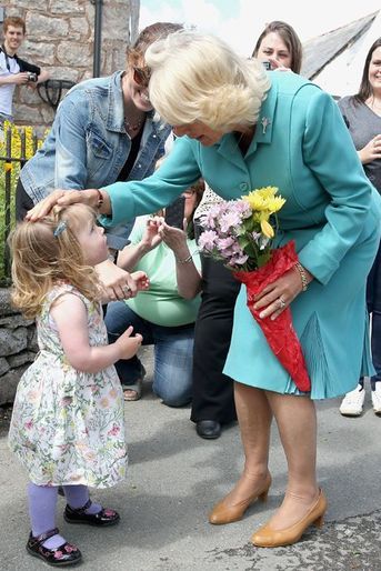 La duchesse de Cornouailles Camilla à Llanarmon yn Ial, le 7 juillet 2015 