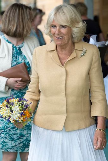 La duchesse de Cornouailles Camilla à Monmouth, le 9 juillet 2015