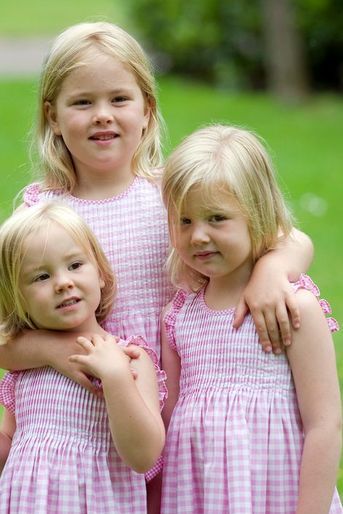 La princesse Alexia (à droite) avec ses soeurs Catharina-Amalia et Ariane, le 5 juillet 2010