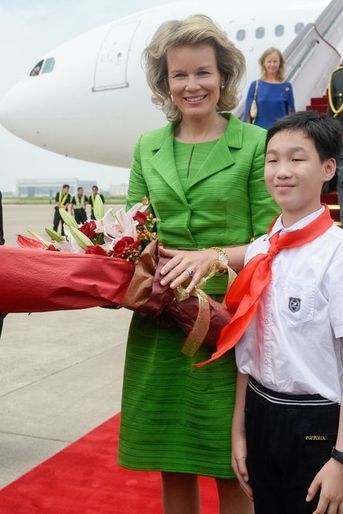 La reine Mathilde de Belgique à Shanghaï, le 25 juin 2015